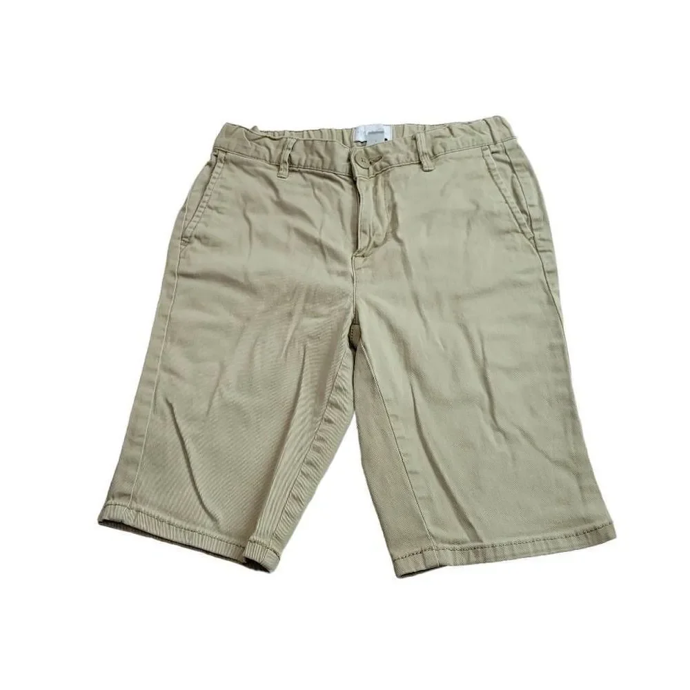 Children's Place khaki uniform bermuda shorts 12S